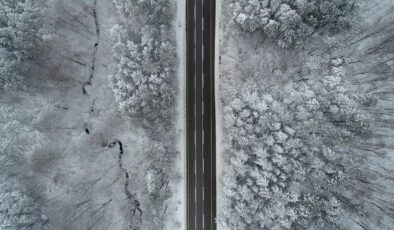 Istranca ormanları beyaza büründü