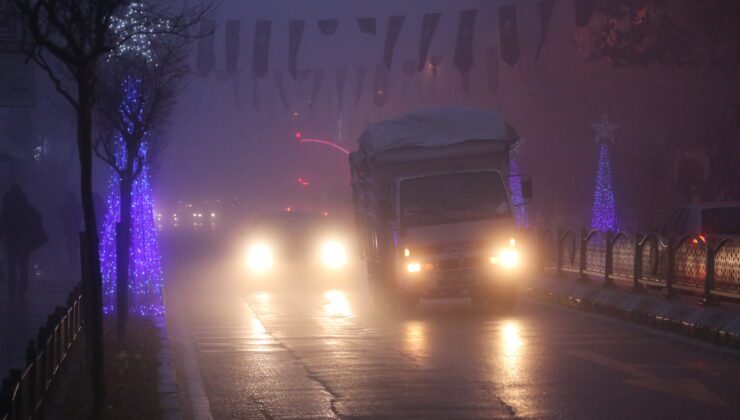 Edirne’de yoğun sis etkili oluyor