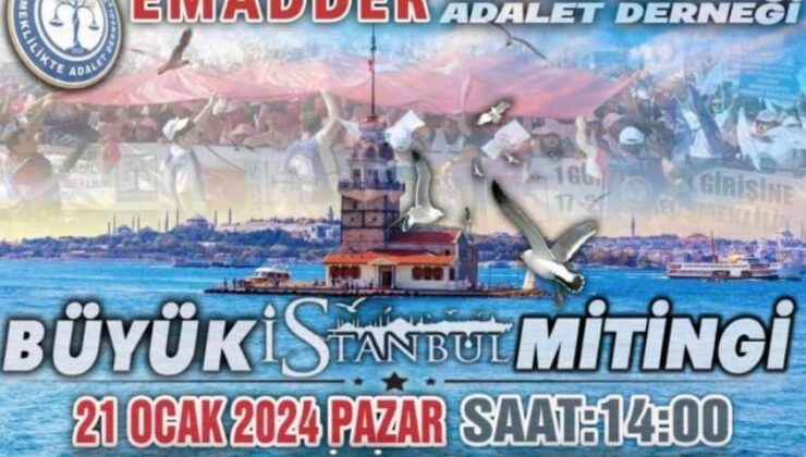 EMADDER’den büyük İstanbul mitingi