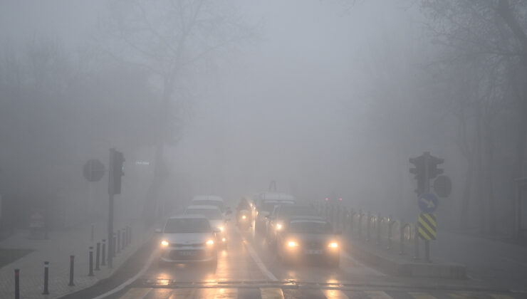 Edirne’de yoğun sis etkili oluyor