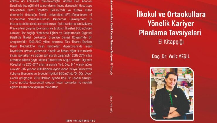 Doç. Dr. Yeliz Yeşil’den yeni kitap