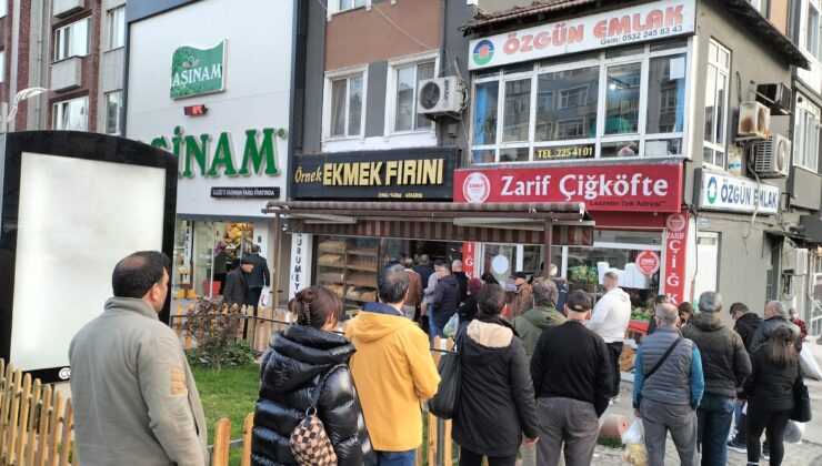 Edirneliler pide kuyruğunda