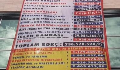 İYİ Partili Başkan CHP’den kalan borçları astı