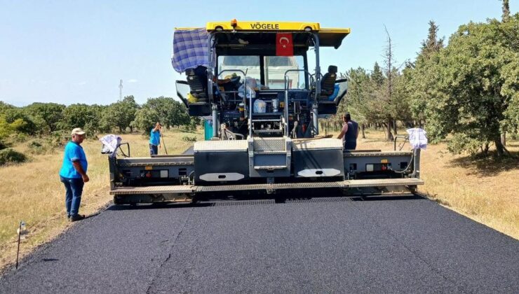 3 kilometrelik yol asfaltlandı