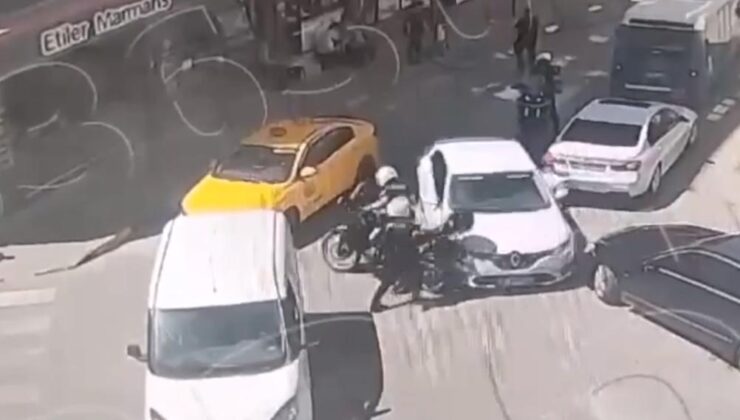 Dur ihtarına uymadı, polise çarptı!