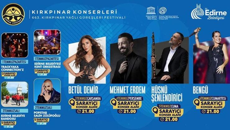 Kırkpınar konserleri belli oldu
