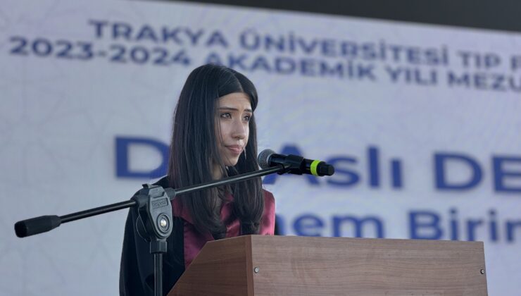 Fakülte birincisi ‘Sağlıkta şiddet son bulsun’ dedi
