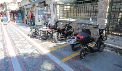 Belediyeden motosikletler için park alanı