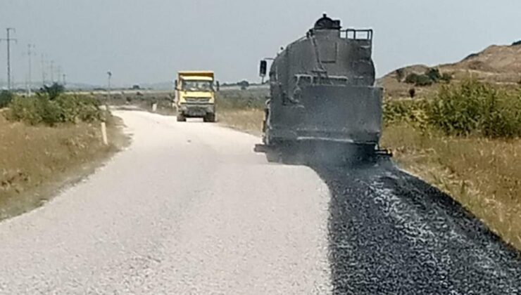 Köy yollarına 2. kat asfalt