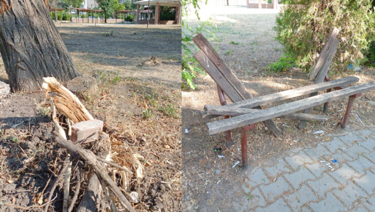 Koskoca park atıl durumda!