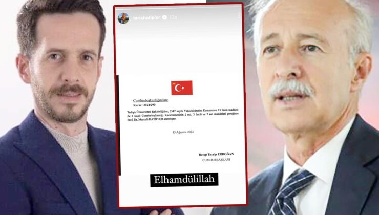 İlk tebrik oğlundan