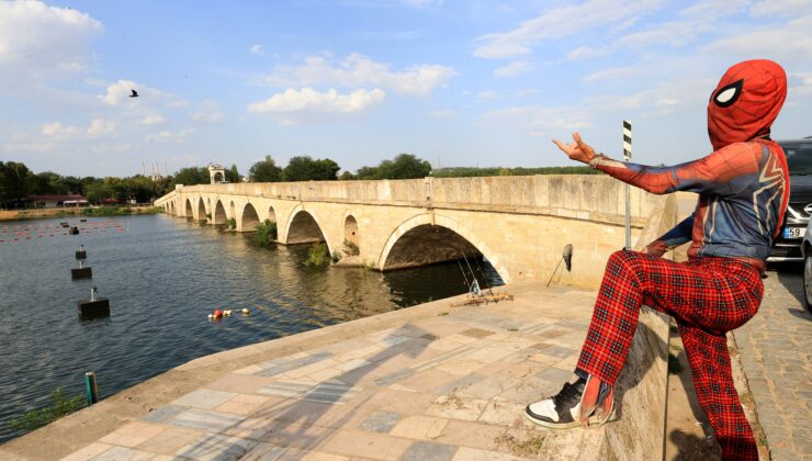 “Örümcek Adam” Edirne’de