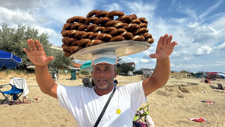 Saros’un neşeli simitçisi