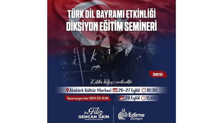 Belediyeden diksiyon eğitim semineri