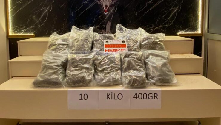 TIR’da 10 kilo uyuşturucu ele geçirildi