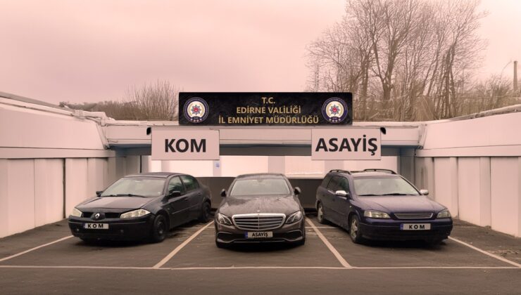 Edirne’de “change” oto şebekesine operasyon