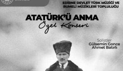 Atatürk’ü anma konseri düzenlenecek