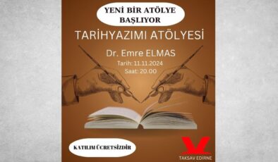 “Tarihyazımı Atölyesi” başlıyor