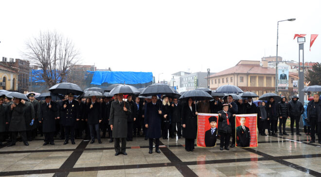 Atatürk’ün Edirne’ye gelişi kutlandı