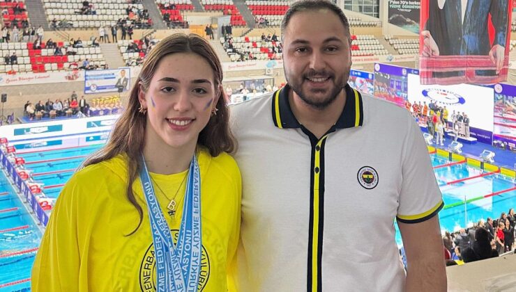 Yüzmede Beyza Edirne’nin gururu