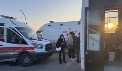 Bariyerlere çarptı!