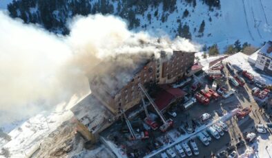 Otel yangınından etkilenenlere destek