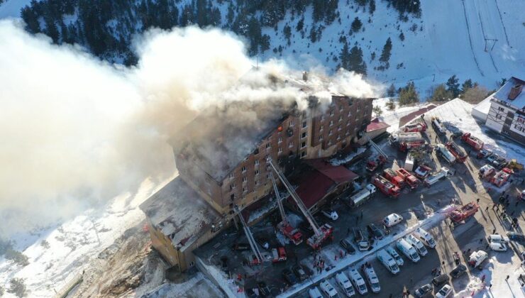 Otel yangınından etkilenenlere destek