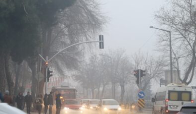 Edirne’de yoğun sis