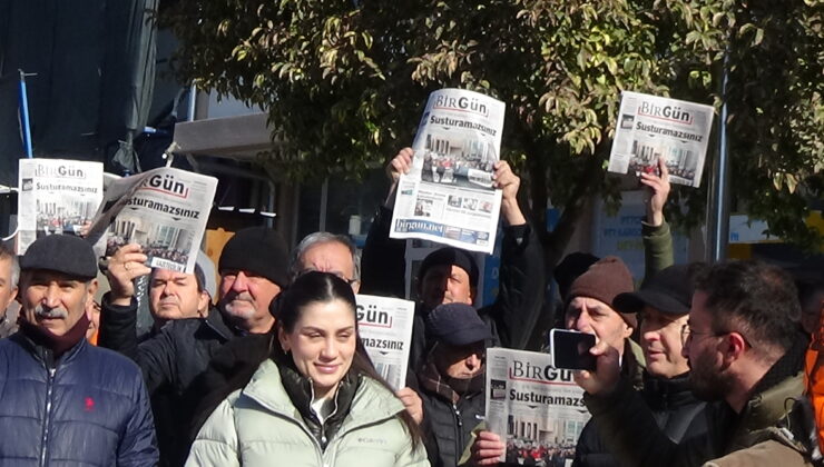 Birgün Gazetesi okurlarından eylem