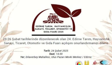 Edirne’de büyük fuar başlıyor