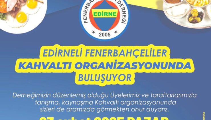 Fenerbahçeliler kahvaltıda buluşacak