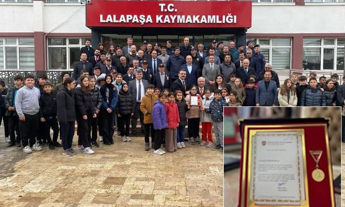 Lalapaşa’ya Altın Madalya Beratı