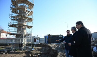 Minaresinin yarısına ulaşılmıştı