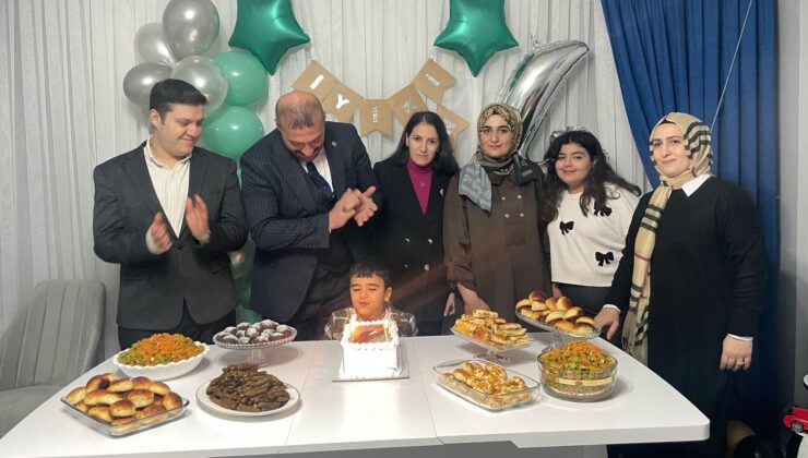 Şehidin oğluna doğum günü sürprizi