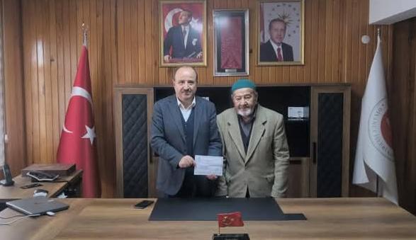 90 yaşındaki hayırseverden bağış