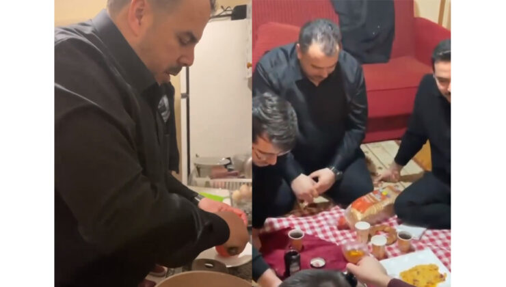 Gençlere sahurda menemen yaptı