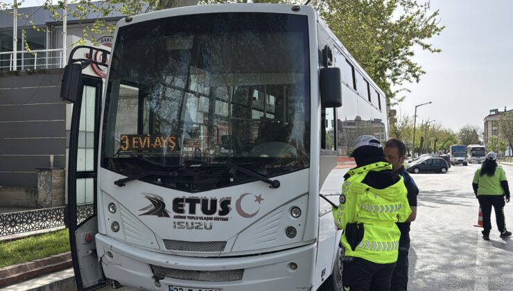Taksi ve ETUS minibüsleri denetlendi