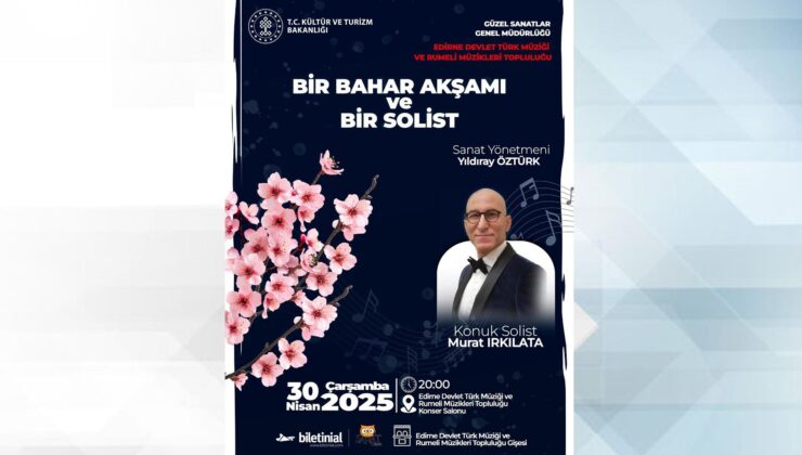 “Bir Bahar Akşamı ve Bir Solist” konserine az kaldı