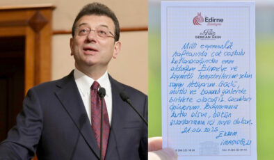 İmamoğlu’ndan Edirnelilere özel mesaj