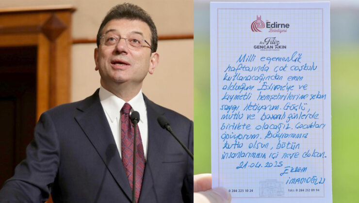 İmamoğlu’ndan Edirnelilere özel mesaj