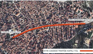 Kıyık Caddesi trafiğe kapatılacak