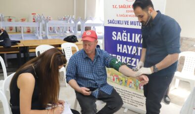 Köylüler taramadan geçti