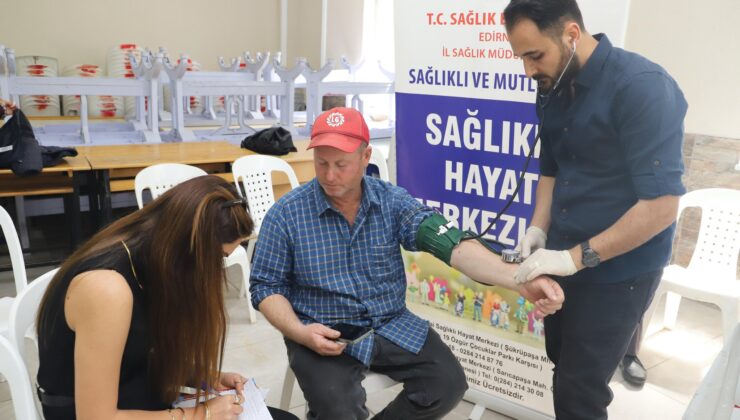 Köylüler taramadan geçti