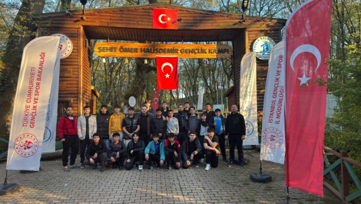 Öğrencilere eğlenceli kamp