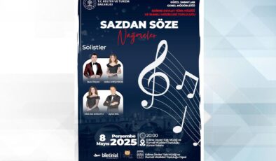 ‘Sazdan söze nağmeler’ konseri düzenlenecek