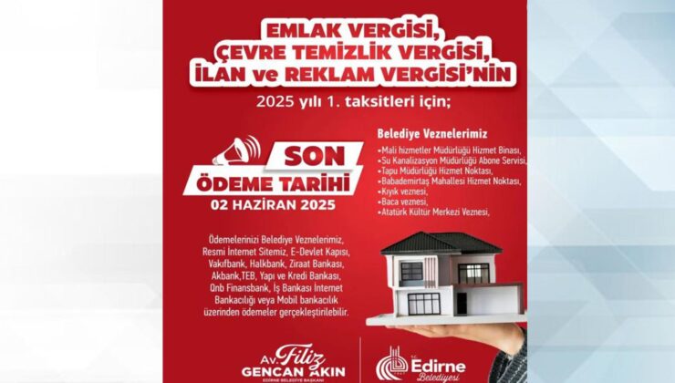 Edirne Belediyesi uyardı