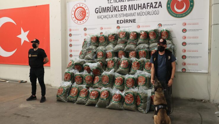 Kapıkule’de 382 kilogram esrar ele geçirildi