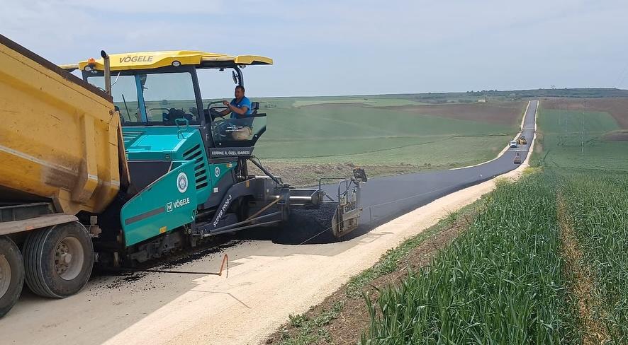 3 kilometrelik yol asfaltla kaplandı