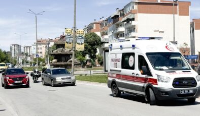 Yaya geçidinde çarptı!