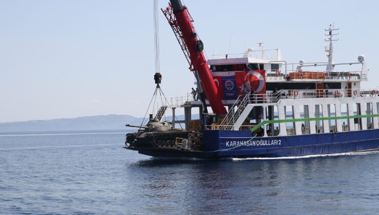 Saros’a tank batırıldı